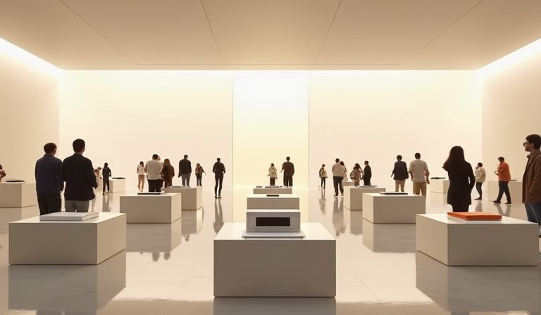 荷蘭Apple博物館展出的歷代經典Mac電腦與科技文物。