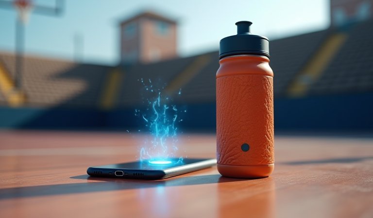 佈置籃球海報與野獸字樣地墊的房間，喚起球迷成長記憶。