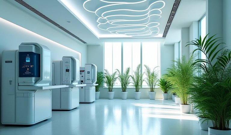 醫護人員操作平板電腦分析即時醫療健康監測數據。