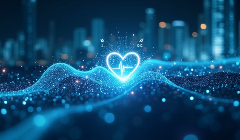 民眾透過手機查看健康存摺內的個人醫療管理數據