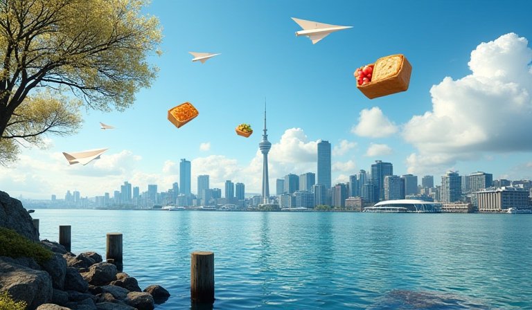 紐西蘭機場停機坪上的客機，呈現出大幅上漲的票價。