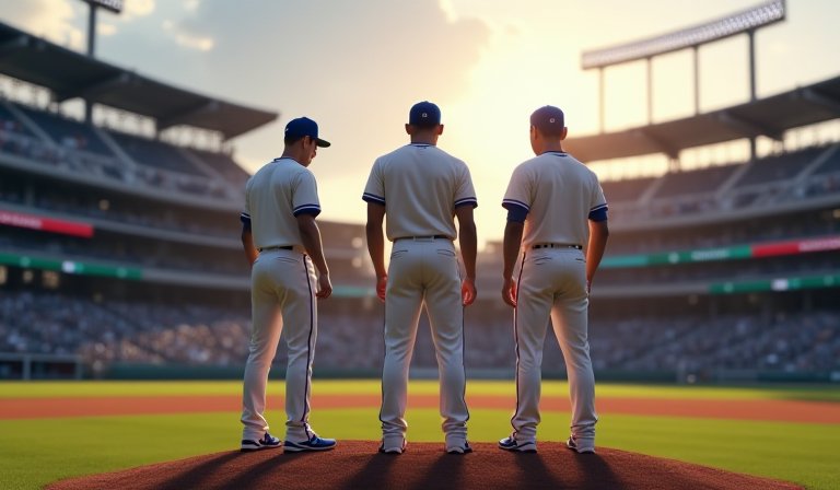 韓國棒球隊員於賽後神情落寞，全體向看台觀眾鞠躬。