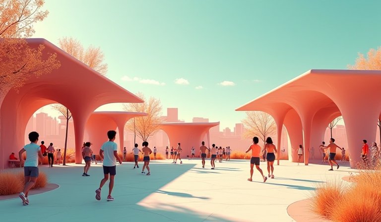 一群年輕人在城市街頭結伴慢跑，展現清醒社交趨勢。