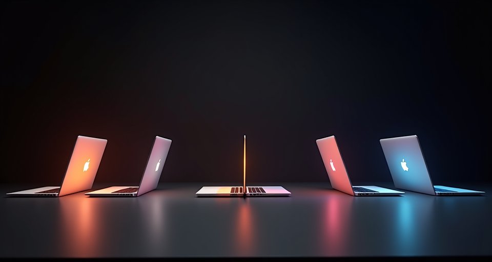 搭載M5晶片的MacBook Air與Pro系列筆電，展現強大效能與纖薄金屬機身。