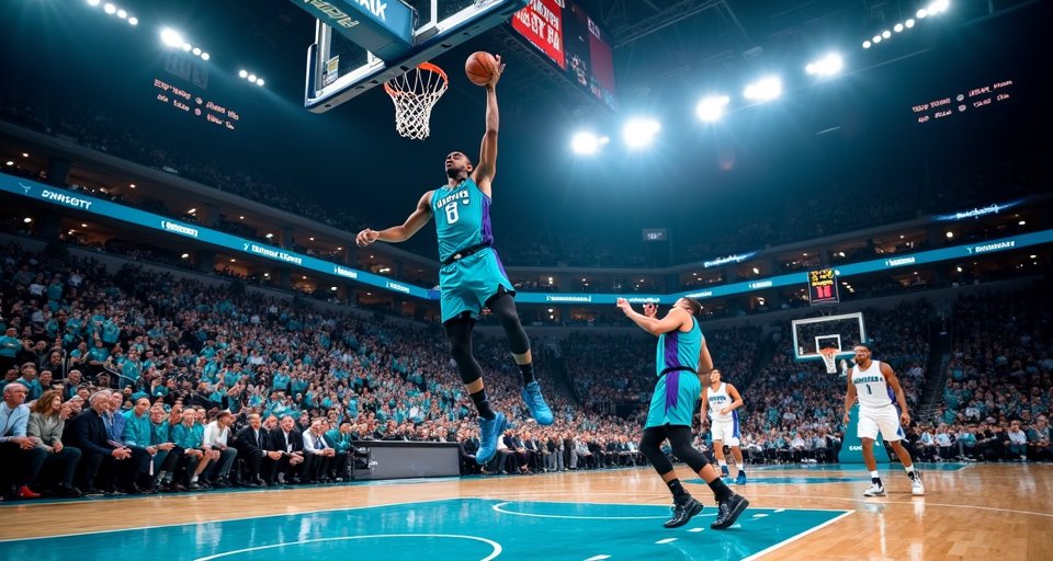 布蘭登米勒於黃蜂主場躍起投籃，展現穩定的進攻手感。