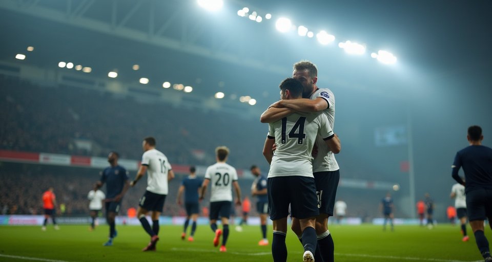 富勒姆前鋒哈利威爾遜禁區內起腳抽射，攻破熱刺球門。