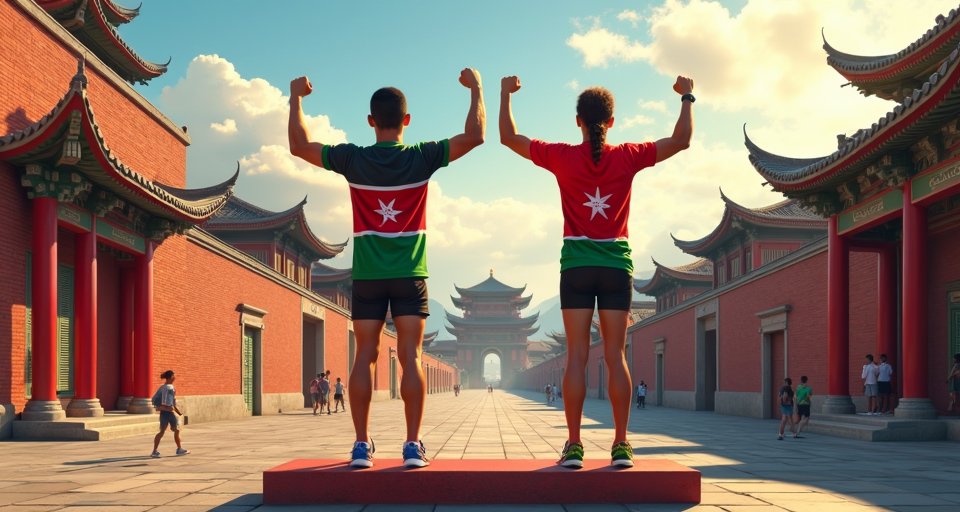 國內外跑者與學子在臺南古蹟賽道奔跑，參與路跑盛會