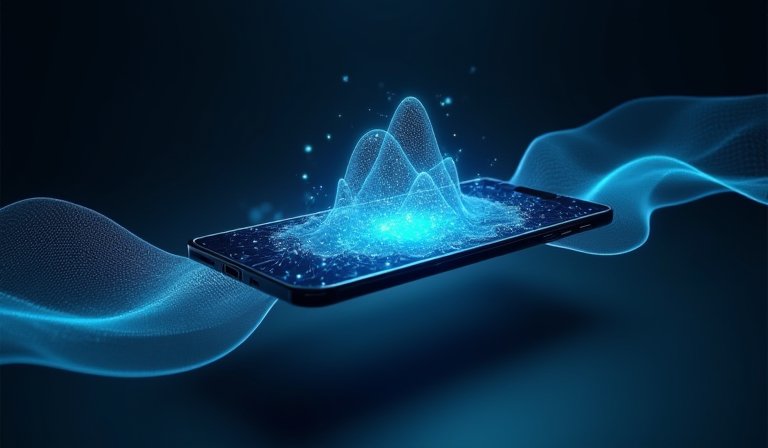 iPhone 螢幕呈現 JVS Claw 介面，顯示 AI 助理對話框與內測點數。