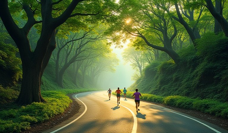 南投集集半程馬拉松國際賽 1700跑者享綠色隧道風光