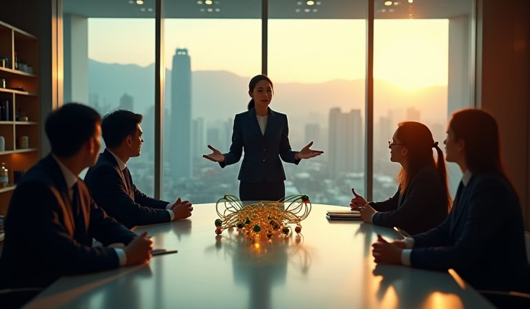 小型體育屬會人員在辦公室內審核財務報表與帳目。