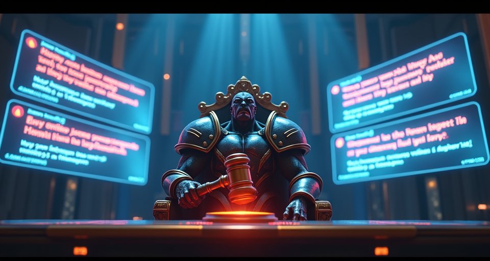 玩家面對螢幕上的英雄聯盟停權公告顯得垂頭喪氣。