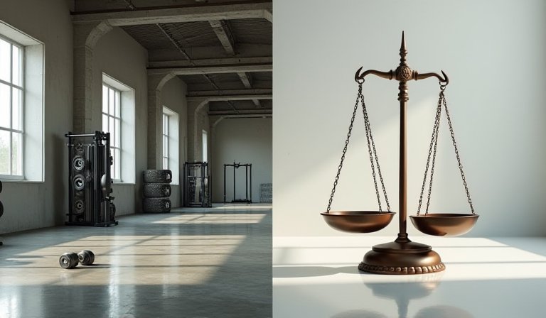 小貨車衝進健身房大門，現場玻璃碎裂且門框嚴重毀損。