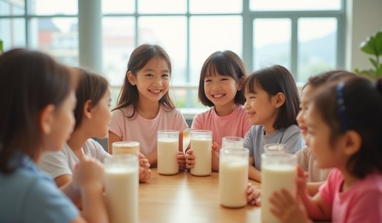 新竹壯壯卡首週逾二萬五千幼學童領用鮮奶豆漿補鈣