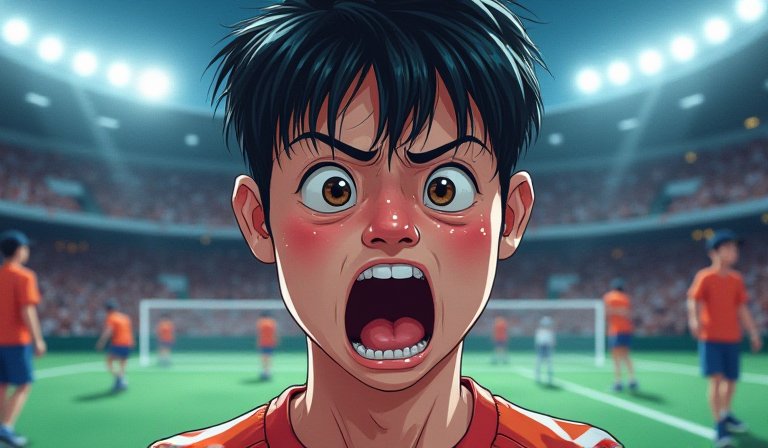 羽球國手葉宏蔚在看台目睹衝突，露出極度驚恐的神情。