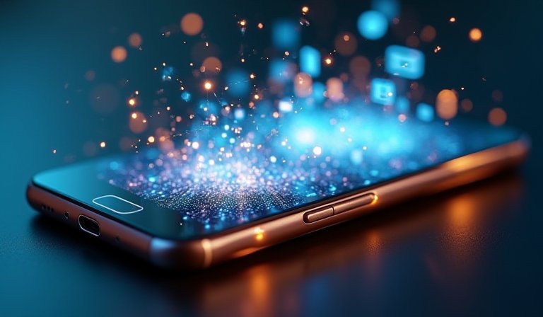 手機螢幕顯示檔案細節，呈現GPS與相機中繼資料遺失。