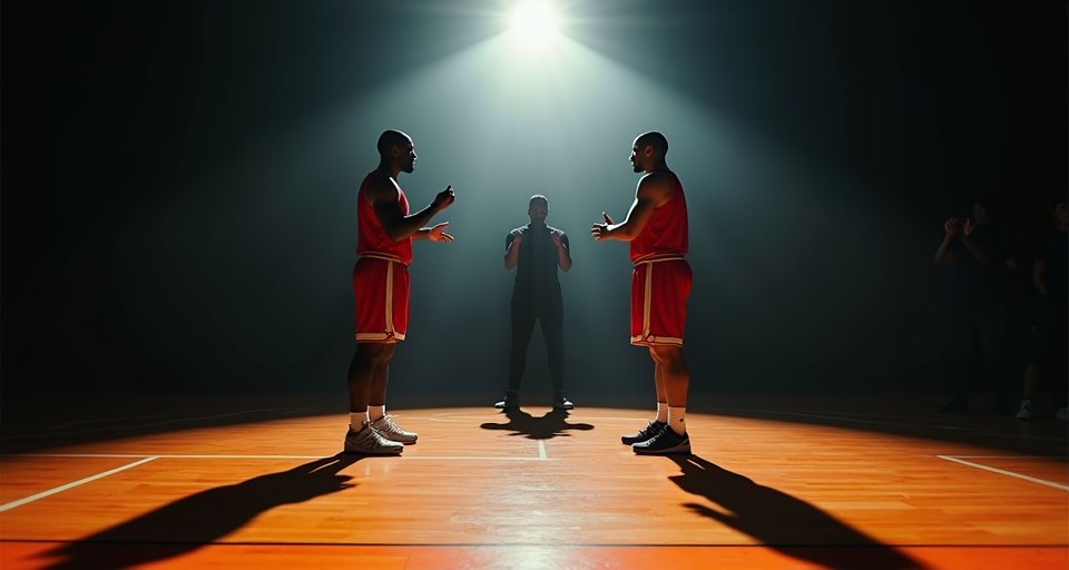 塞爾蒂克球星泰托姆與布朗穿著綠色球衣在場上並肩。