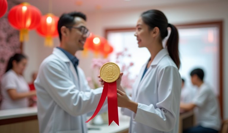 春節期間基層診所醫師為民眾看診，提供穩定醫療量能。