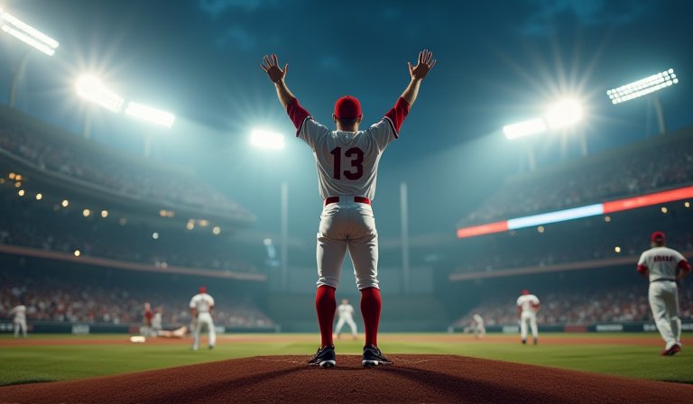 大谷翔平於比賽中專注揮棒，擊出本季第二支一壘安打。