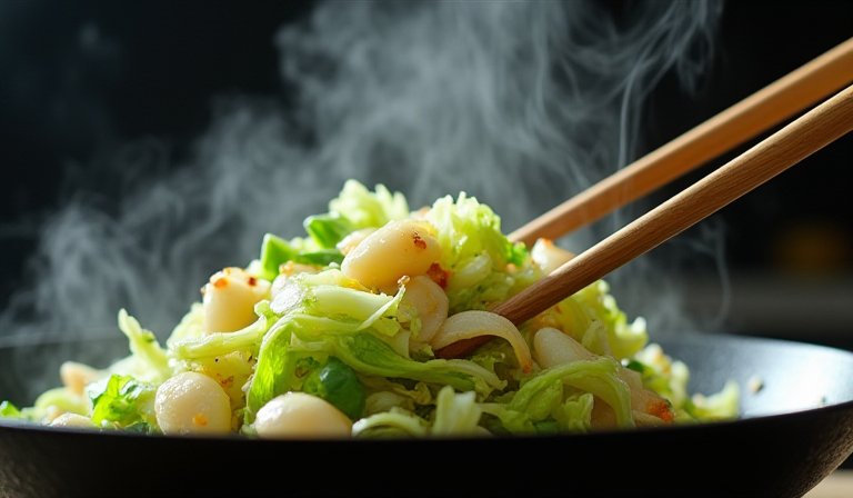 超市生鮮櫃中整齊排列、葉片飽滿的新鮮翠綠娃娃菜。