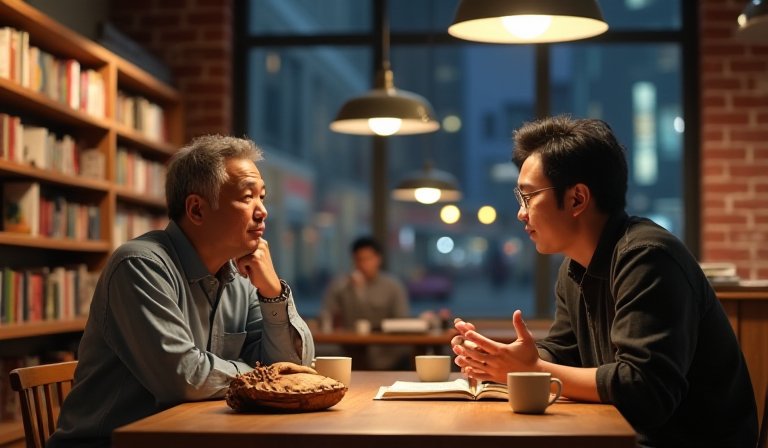 周思齊與阿強在松菸誠品書店座談，暢談台灣棒球文化。