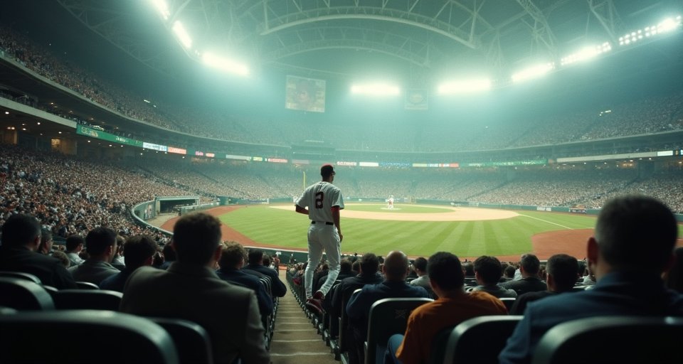 大聯盟球星在鴉雀無聲的東京巨蛋，困惑地環顧看台。