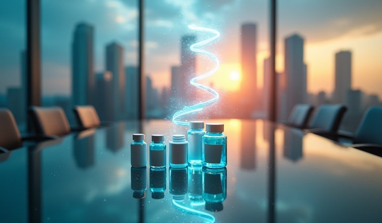 醫師於診間向患者解說降血脂與心血管疾病處方用藥。