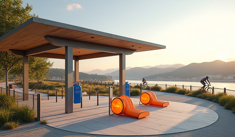 新北樹林山佳打造單車驛站寵物公園提升河濱休憩品質