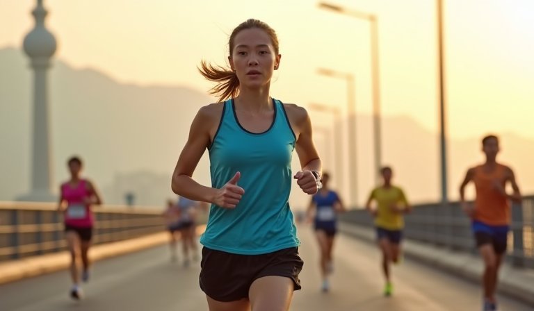 謝忻首爾馬拉松中途不適 4小時12分完賽感人生啟示