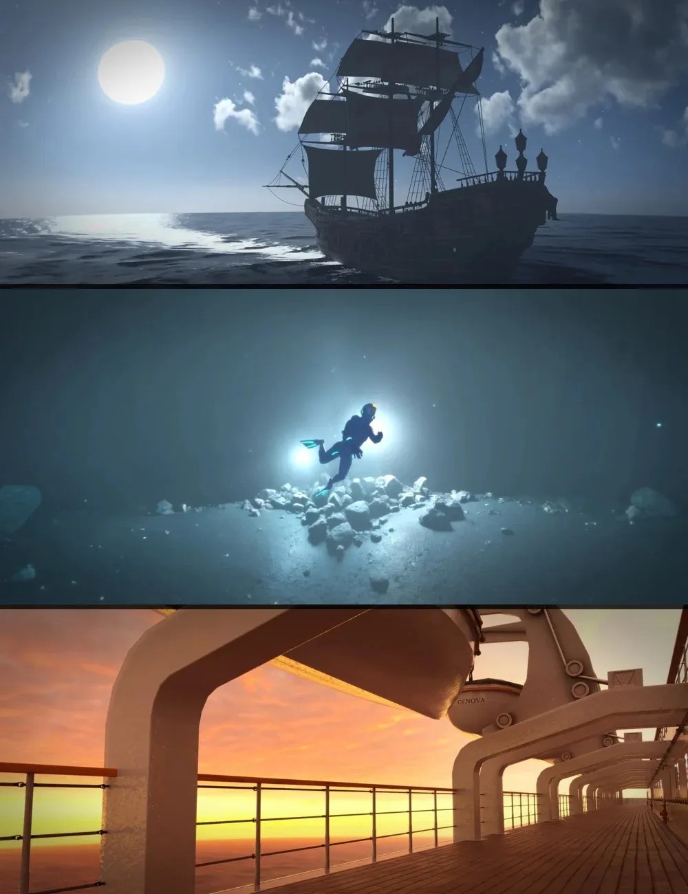 Iray Ocean Scenesnew 