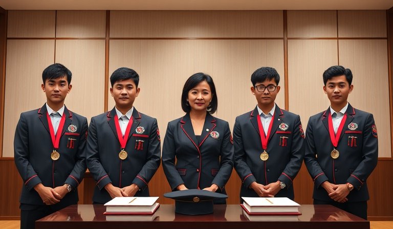 蔡英文接見花蓮舉重隊選手 慰勞國際賽奪牌小將強調學業與英文