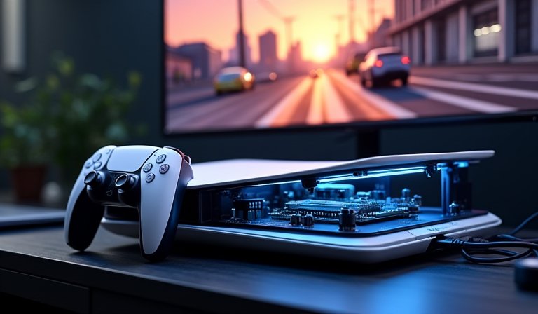 PS5 Slim大改造實測 Linux系統上身 GTA V光追1440p穩跑60幀效能超乎想像 情境示意