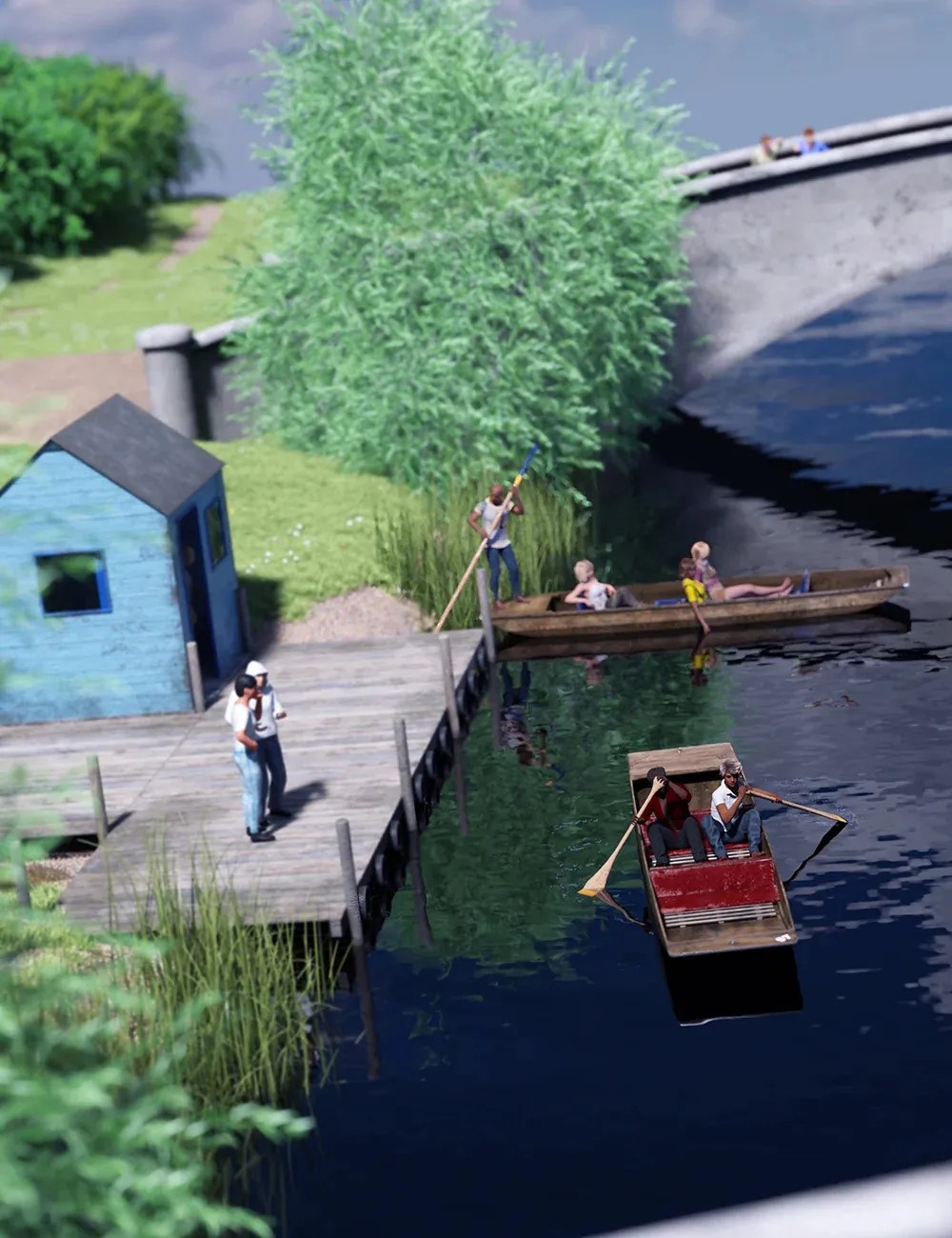 TAFFs Punting on the Rivernew 