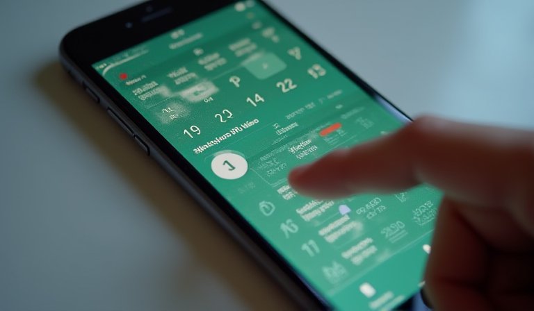 手機顯示出現時間偏差的 LINE 行事曆行程畫面。