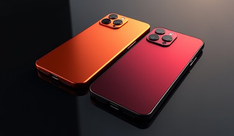 暗櫻桃紅 iPhone 18 Pro 展現低調奢華的深紅金屬質感。
