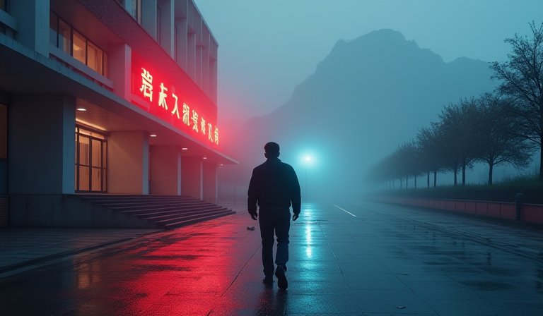 賀州碧桂園住宅內，凌亂客廳散落酒瓶與一把水果刀。