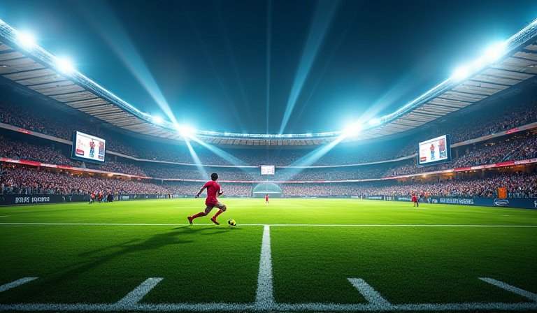 熱鬧的足球賽場與場邊結合在地美食的消費人潮