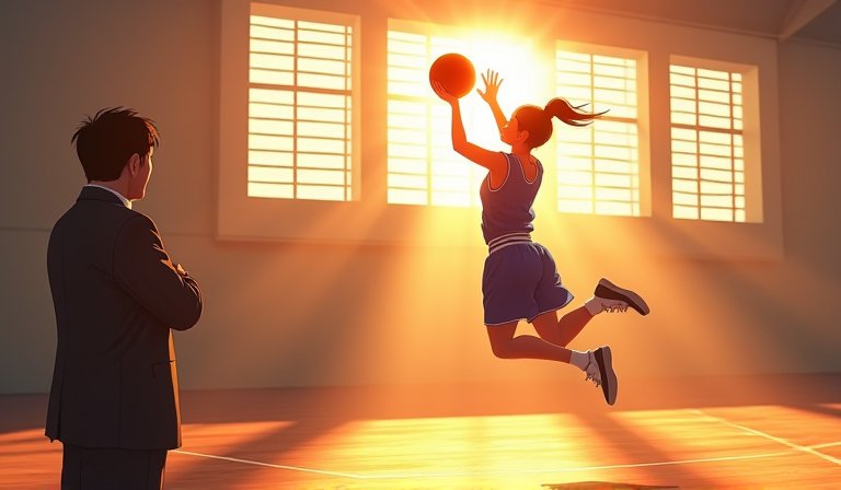 日籍教練前田顯藏在籃球場邊指導中華女籃，講解戰術