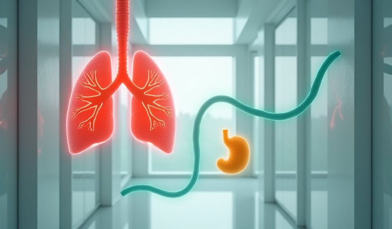 醫師向病患解說胰臟影像，說明胰臟癌治療與支出趨勢。