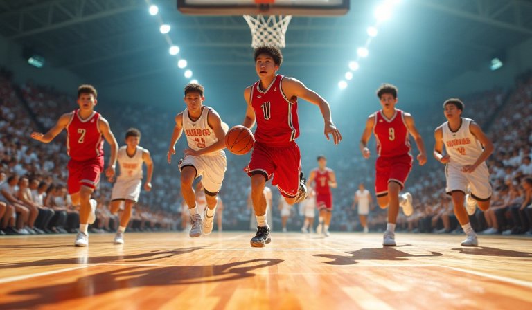 金門中學籃球隊年度聯賽激戰 球員逆轉落後展現團隊精神