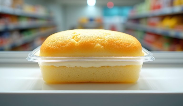 盤中切片的檸檬紅茶蛋糕，質地細緻且散發清新茶香。