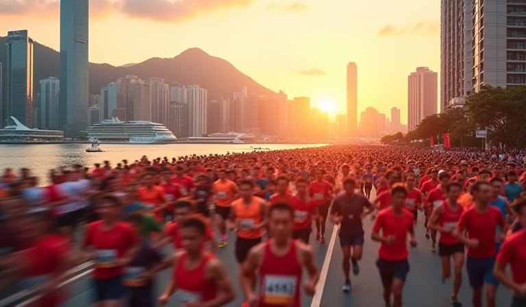 眾多跑手行經香港鬧區街道，帶動在地零售與餐飲商機。