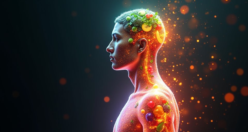 紅橙黃綠紫等各色鮮豔蔬果，展現多元植化素。