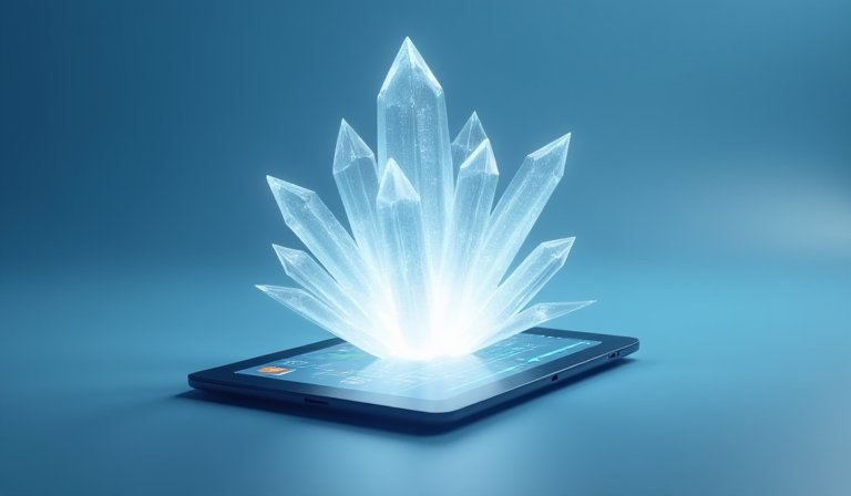 蘋果標誌與Gemini元素交織，呈現裝置端AI技術整合。