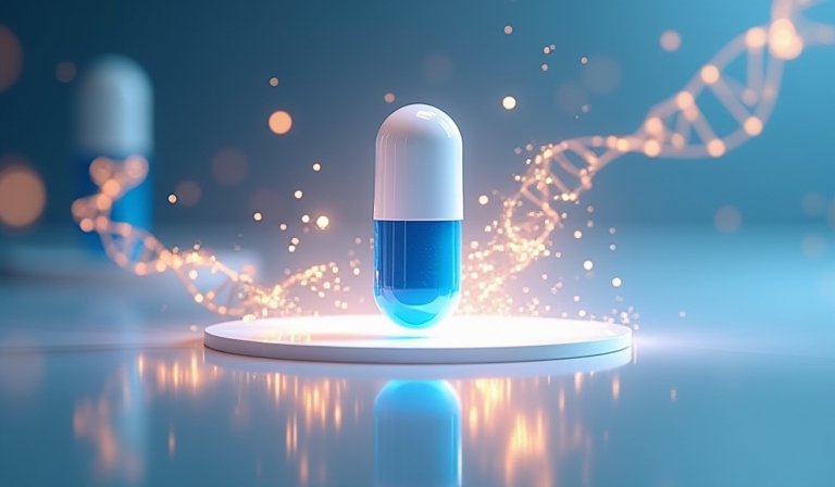 專業研究員於實驗室內檢視血小板增生症的新藥樣本