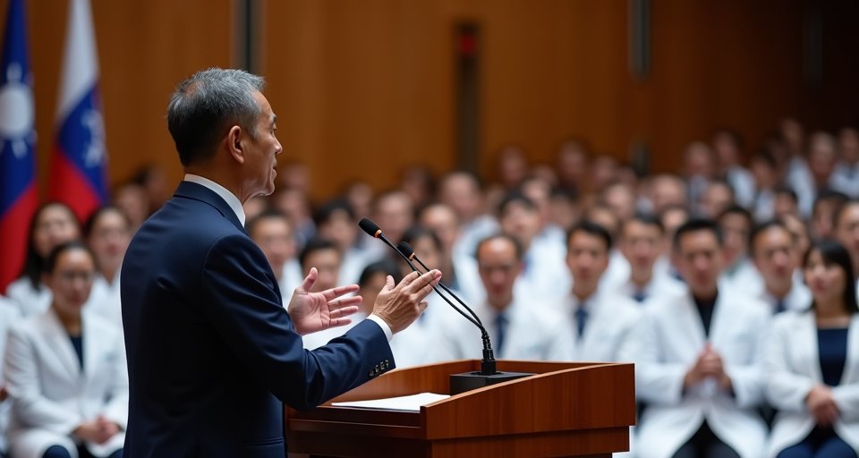 專業醫護人員在現代化醫療環境中細心照護長者。