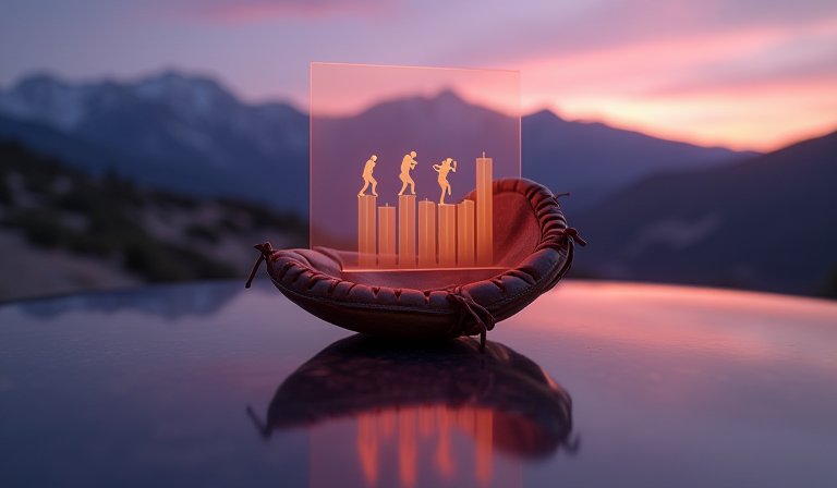 洛磯球員佩戴感測設備訓練，平板顯示擊球初速與仰角。