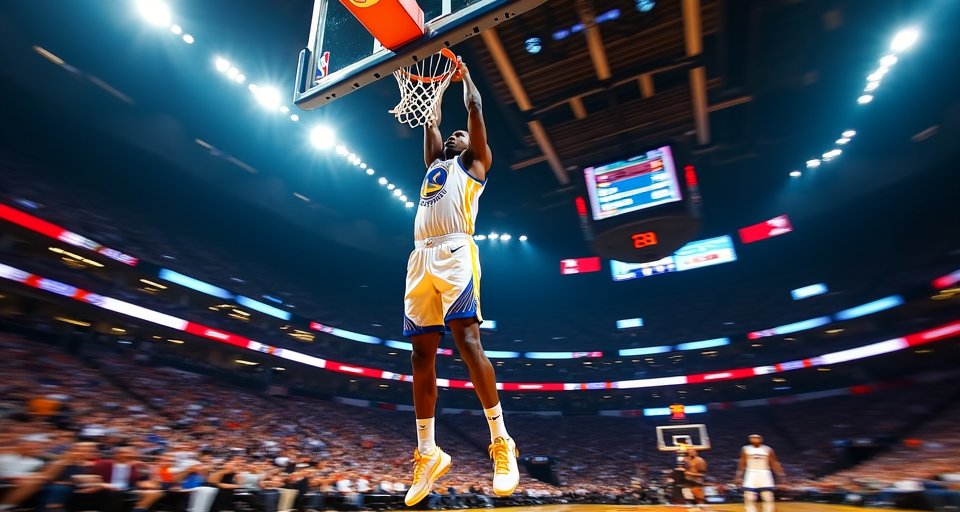 庫明加身穿老鷹球衣，在場上展現驚人爆發力與全能身手。