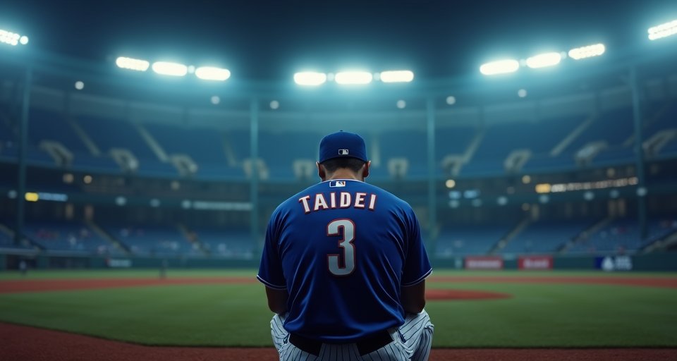 東京巨蛋看台上的台灣球迷，揮舞國旗為中華隊應援