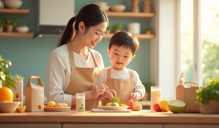 食品包裝正面印有糖、鈉與脂肪的紅黃綠分級標示。