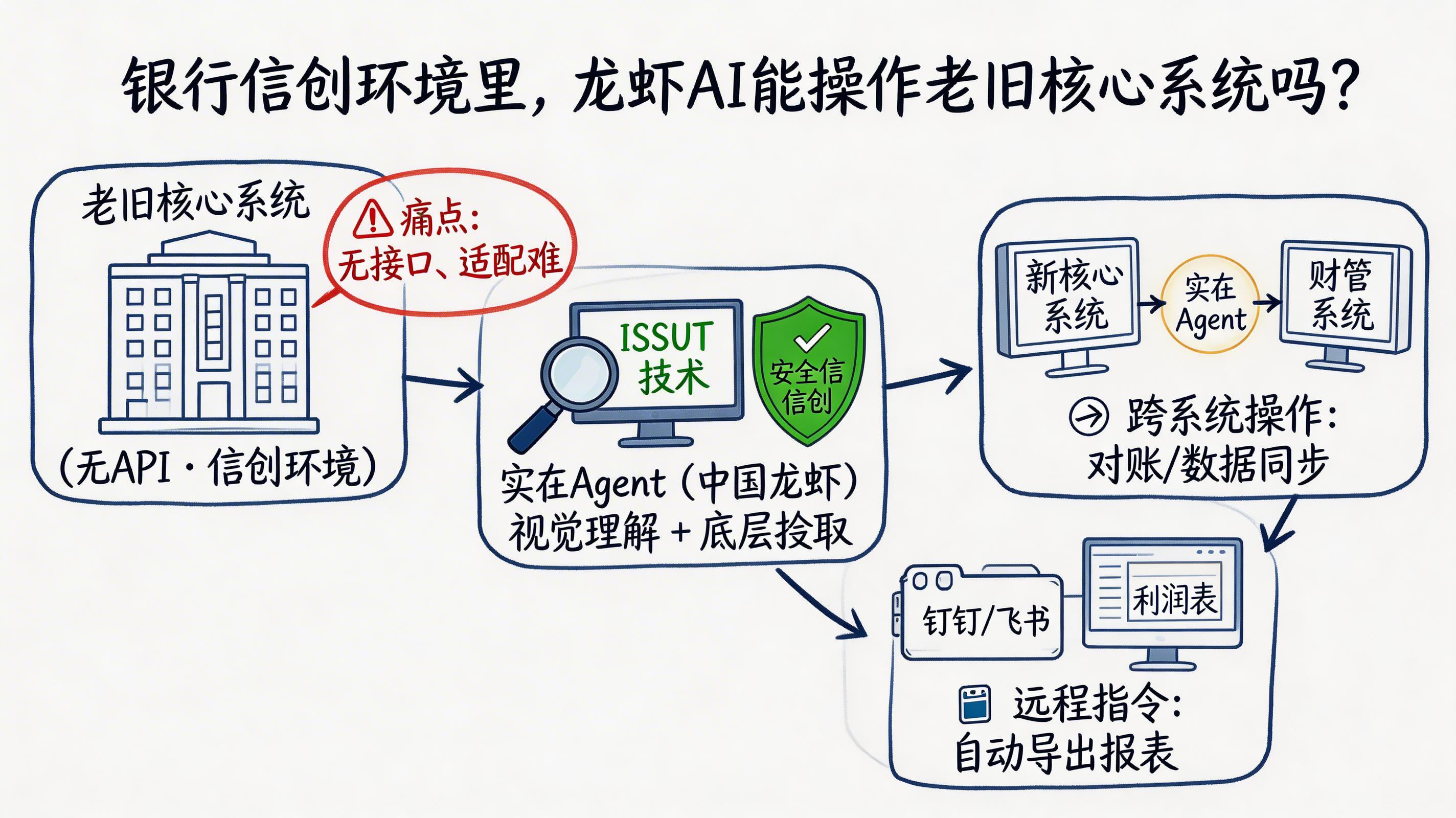 银行信创环境里,龙虾AI能操作老旧核心系统吗?_图1